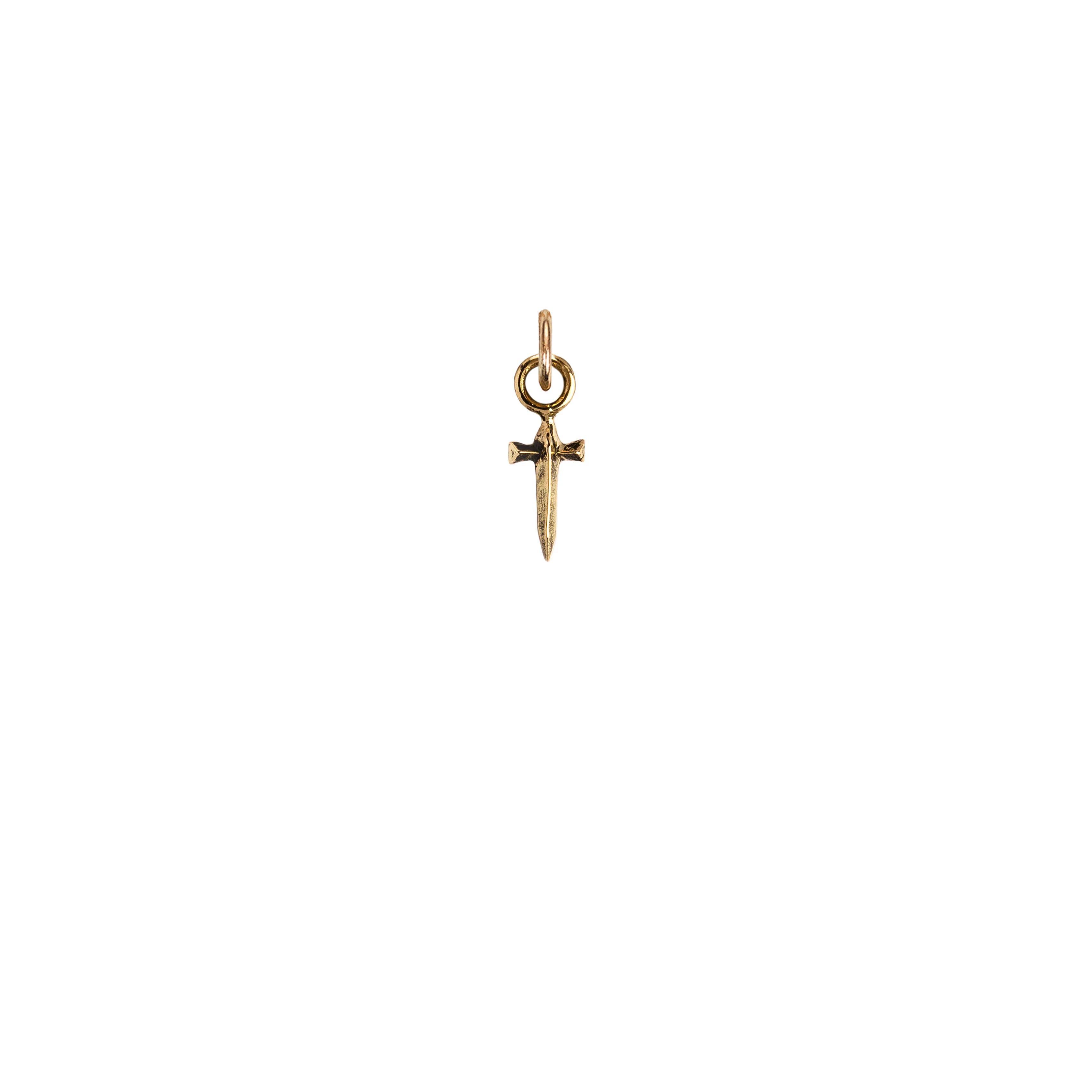 Dagger 14K Gold Symbol Charm - Image 6