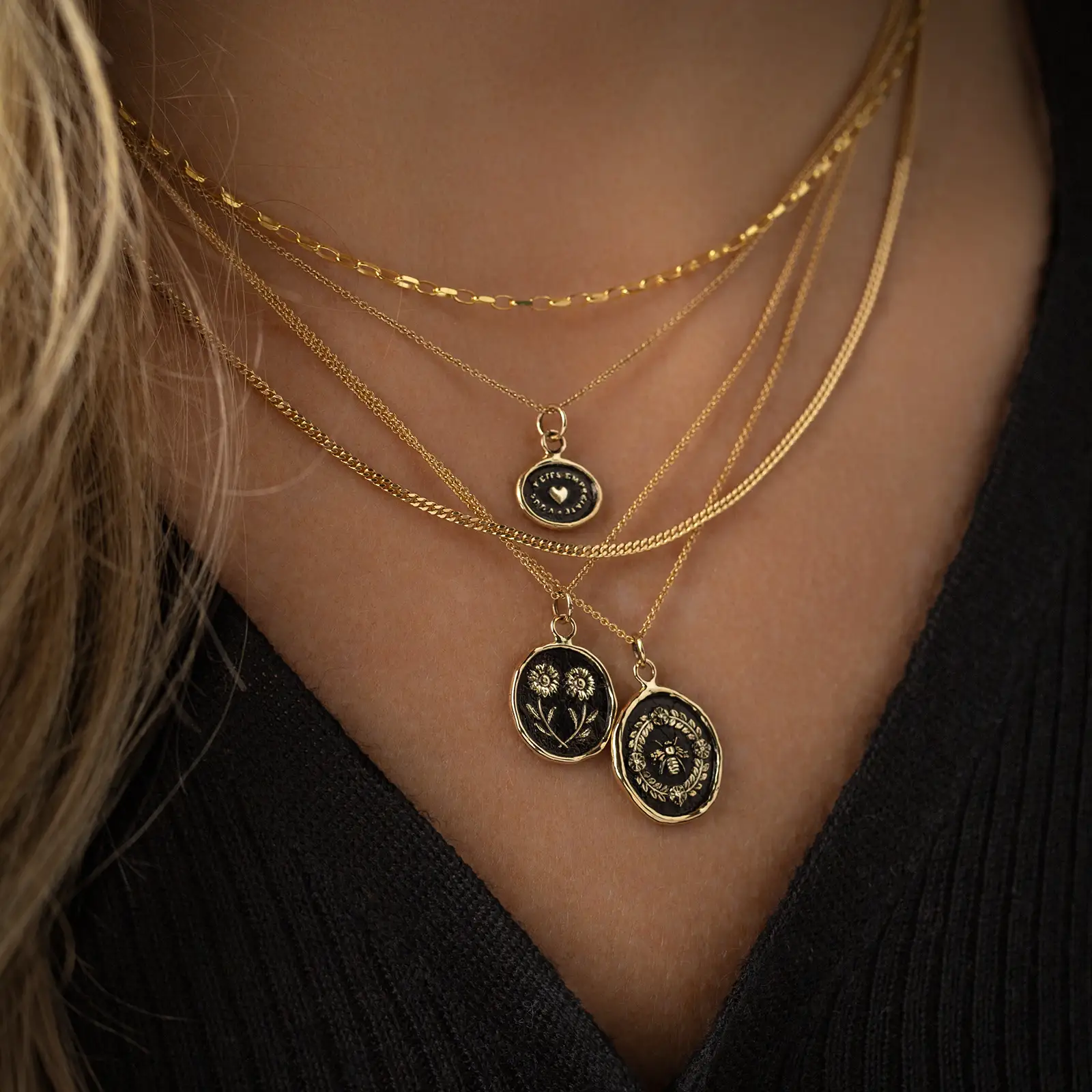 Honeybee 14K Gold Talisman - Image 3