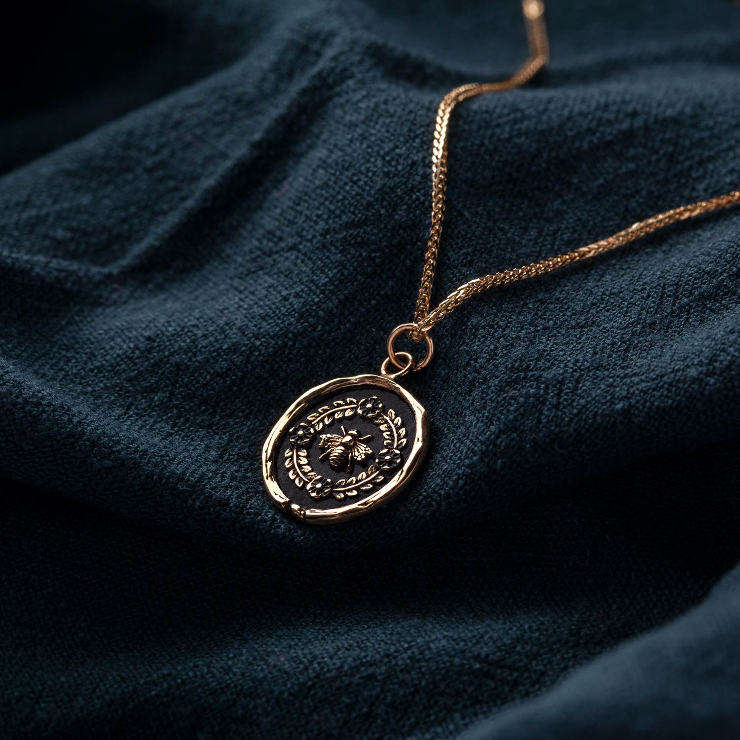 Honeybee 14K Gold Talisman - Image 5