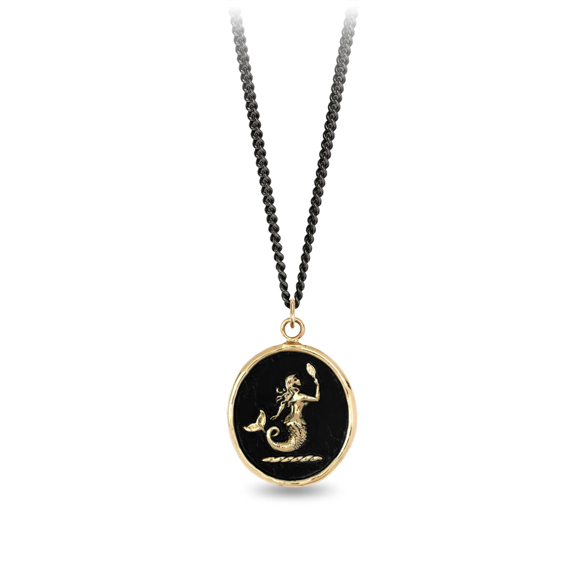 Mermaid 14K Gold Talisman - Image 4