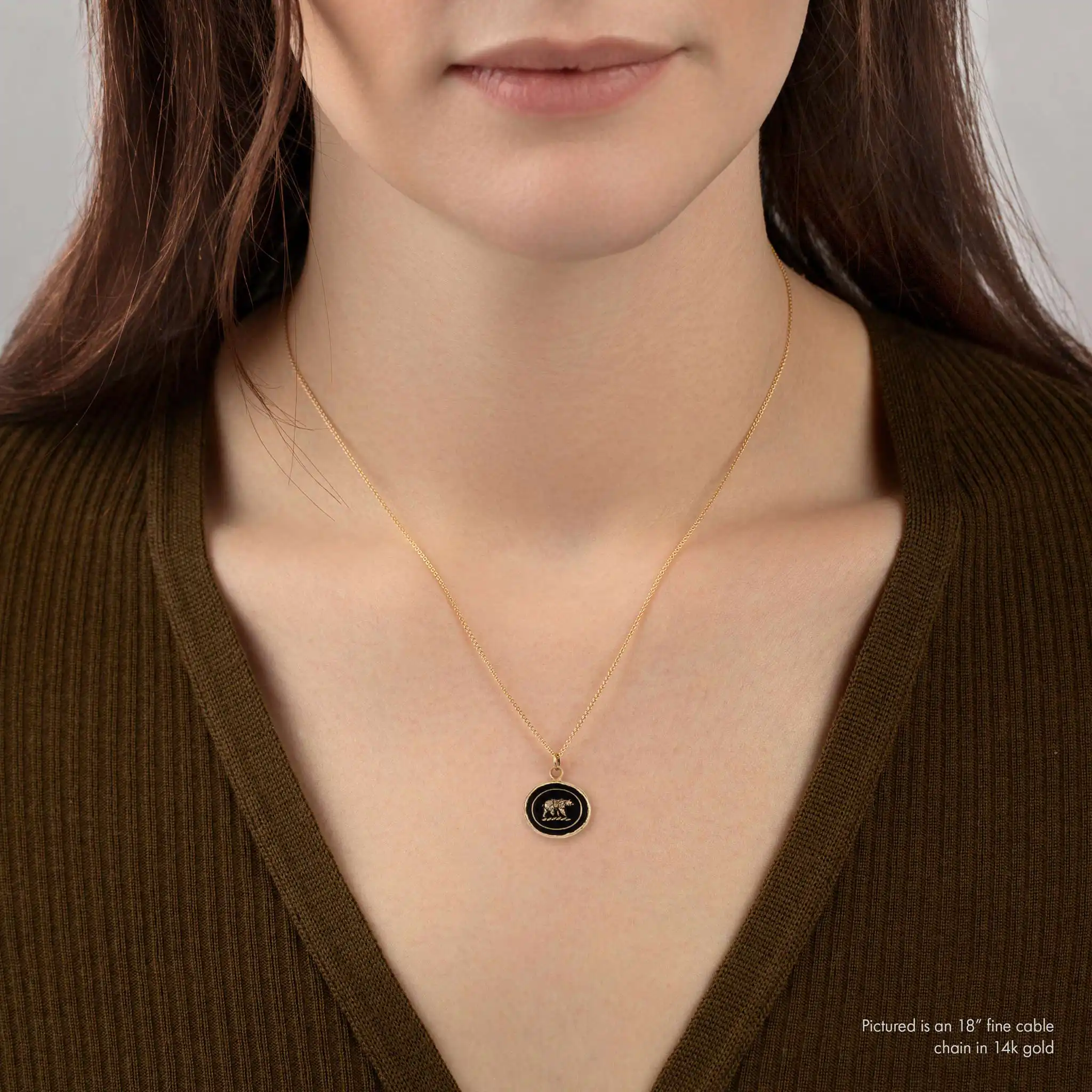 Mother Bear 14K Gold Talisman - Image 5