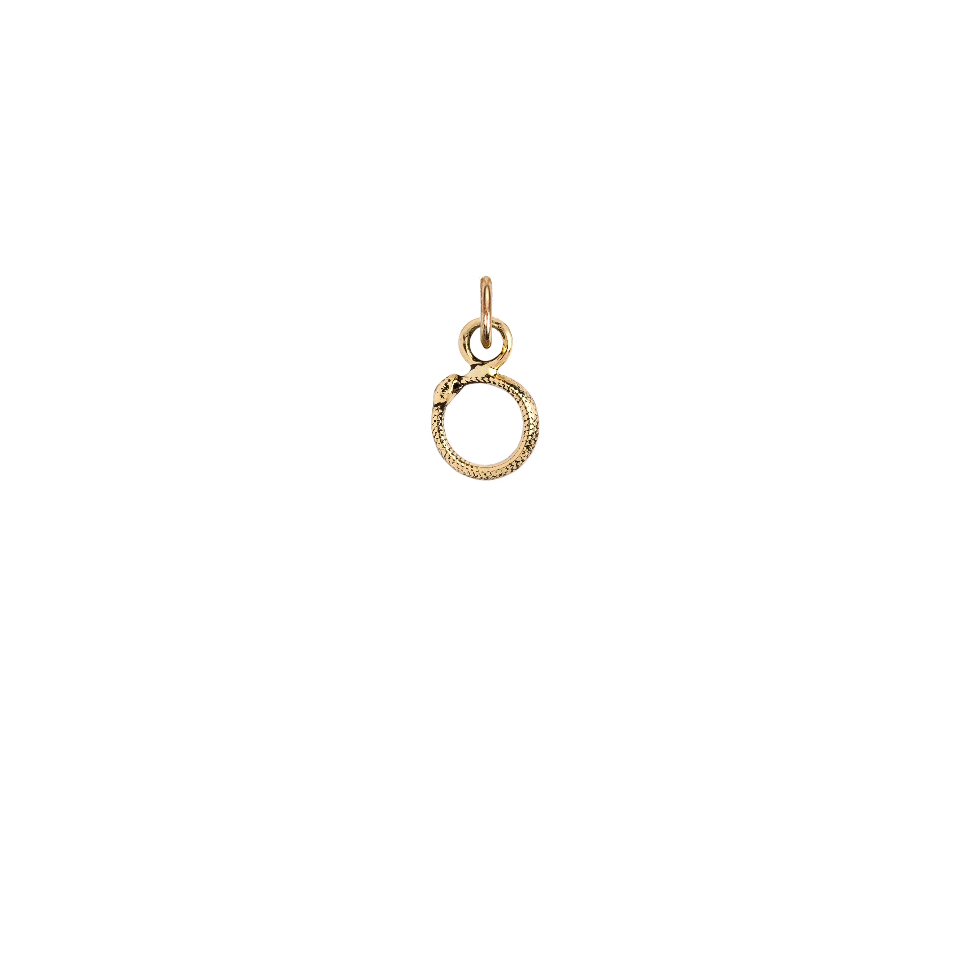Ouroboros 14K Gold Symbol Charm - Image 6