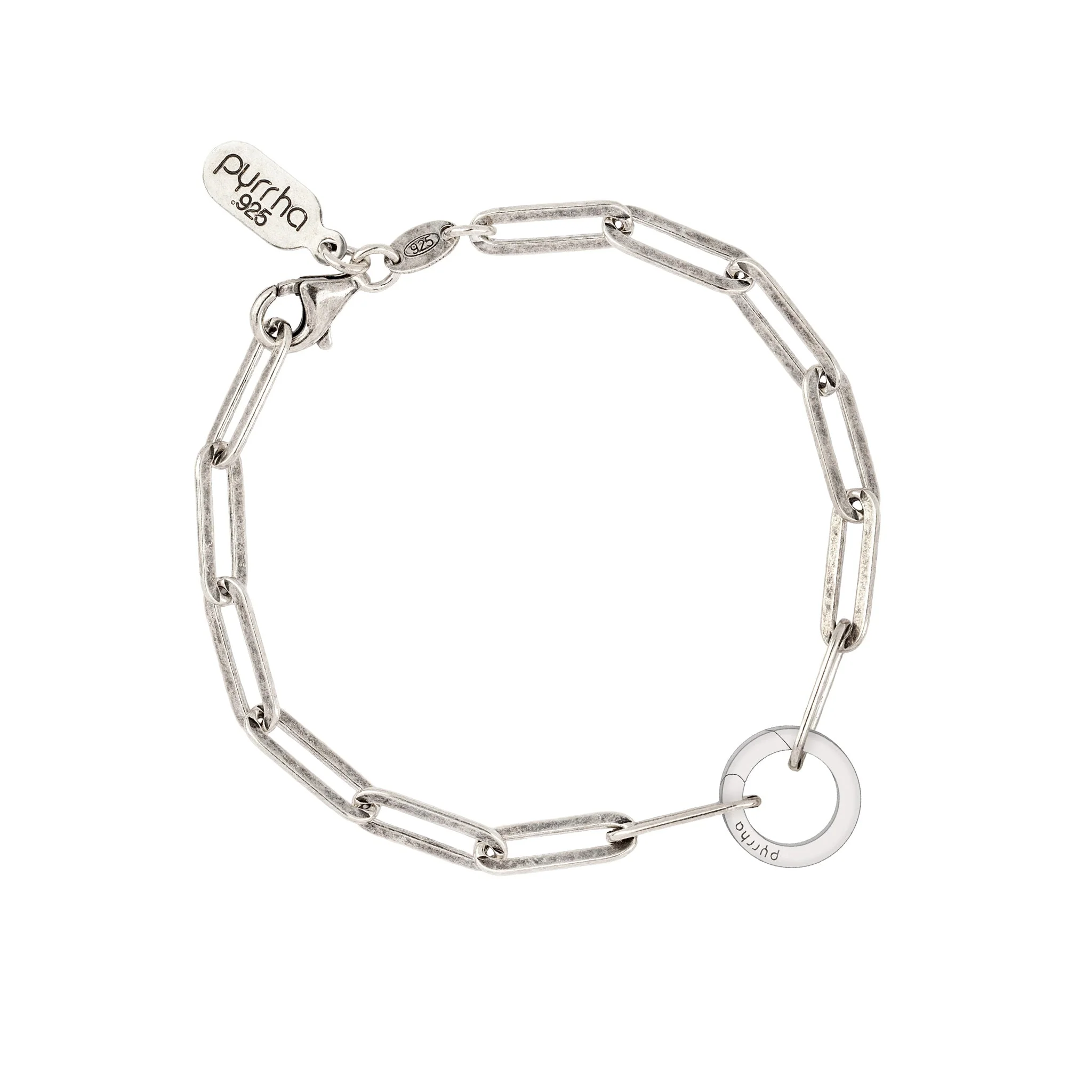 Paperclip Chain Bracelet with Talisman Clip - Image 3