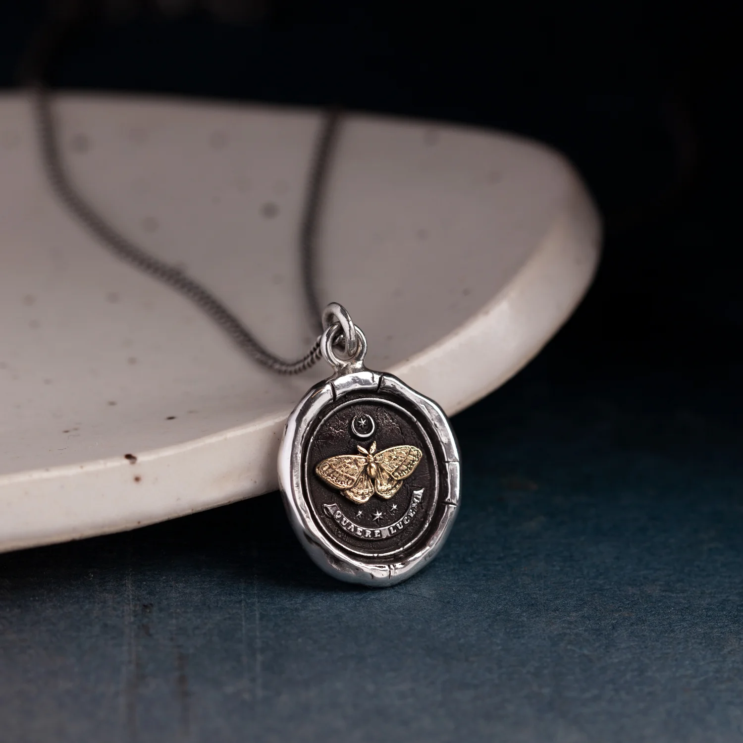 Seek The Light 14K Gold on Silver Talisman - Image 4