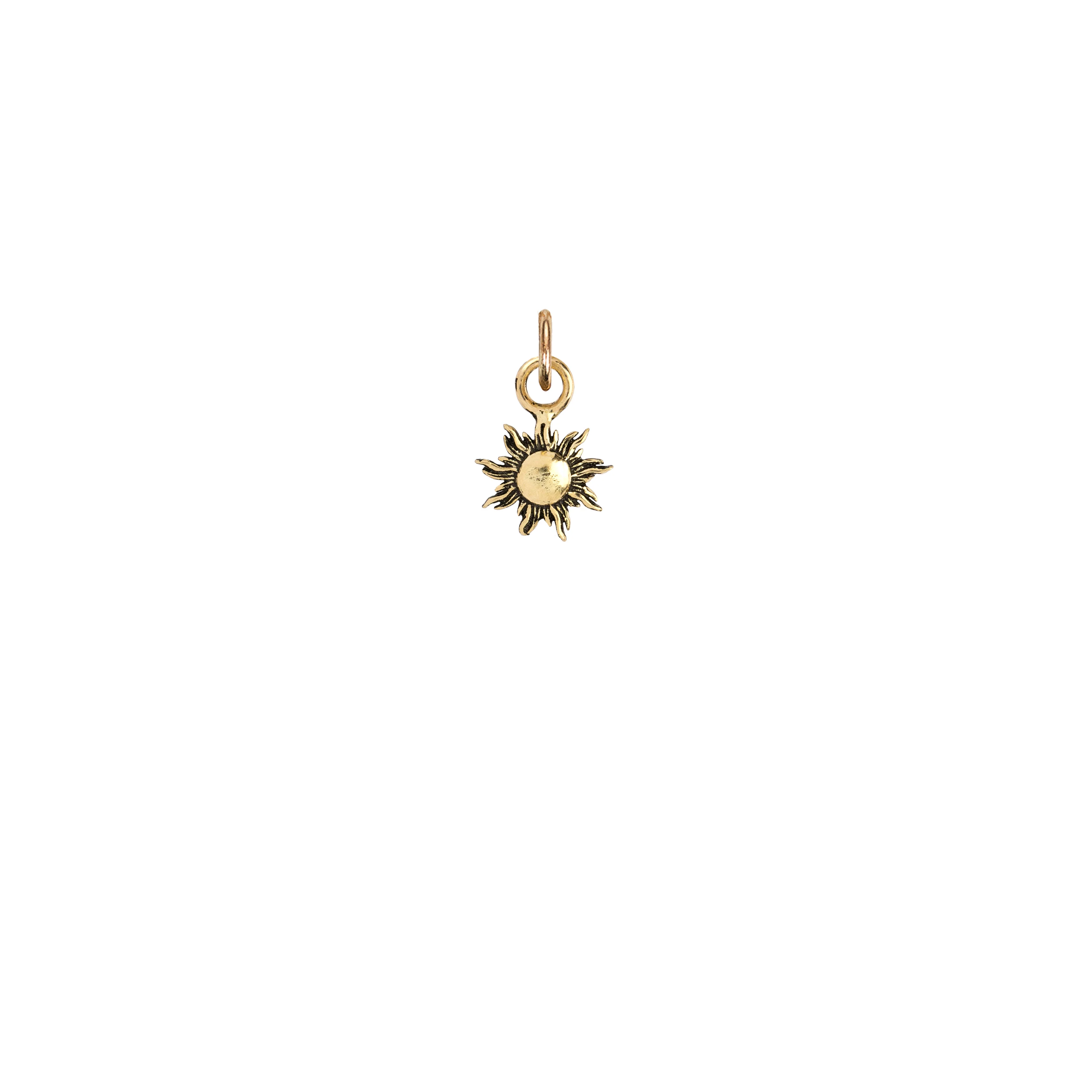Sun 14K Gold Symbol Charm - Image 6