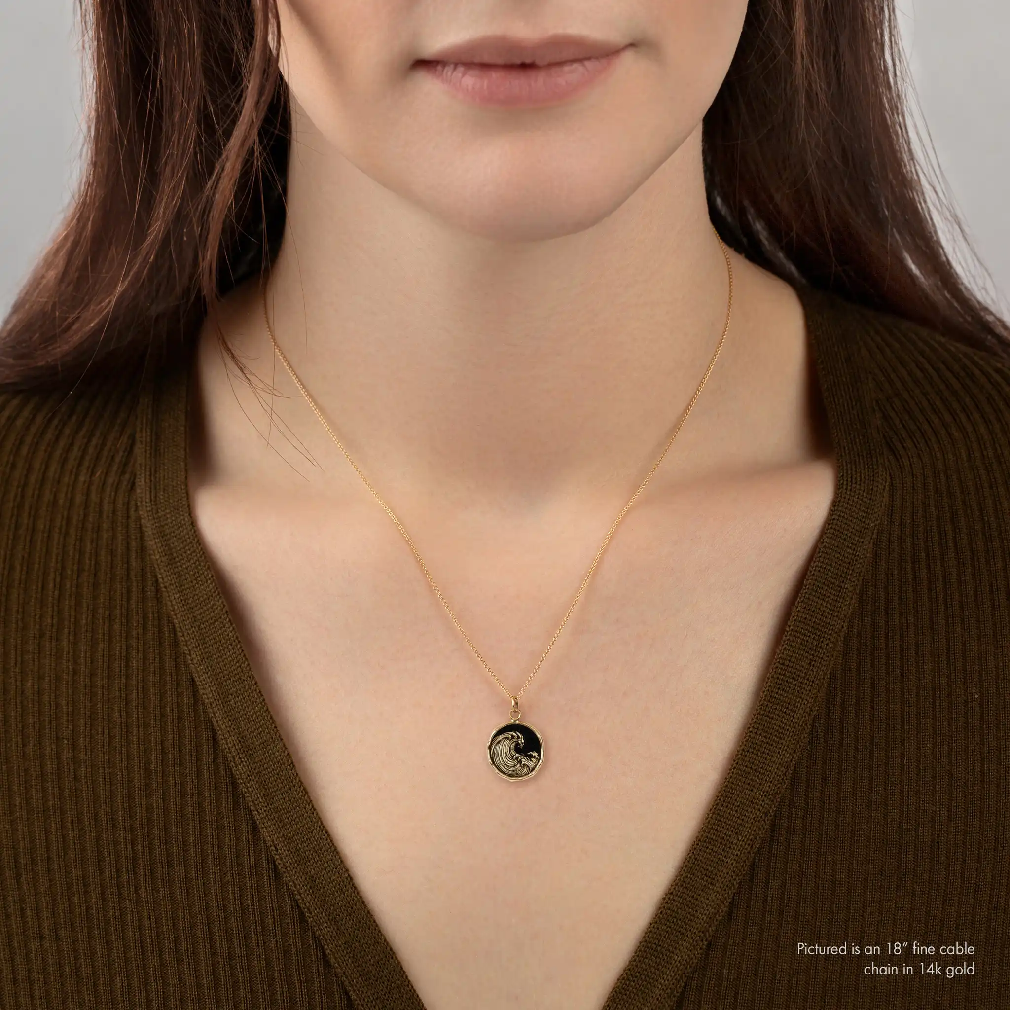 Wave 14K Gold Talisman - Image 4
